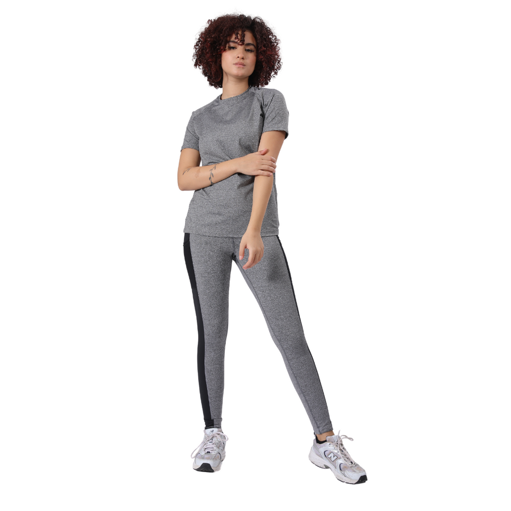 Women's gym set: T-shirt and high-waist leggings – TX4 + NS2