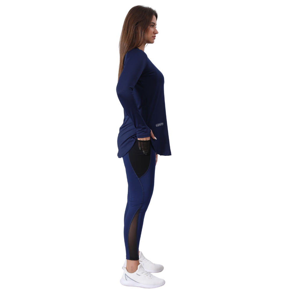 Women's gym set: T-shirt and high-waist leggings – TS2 + BX3