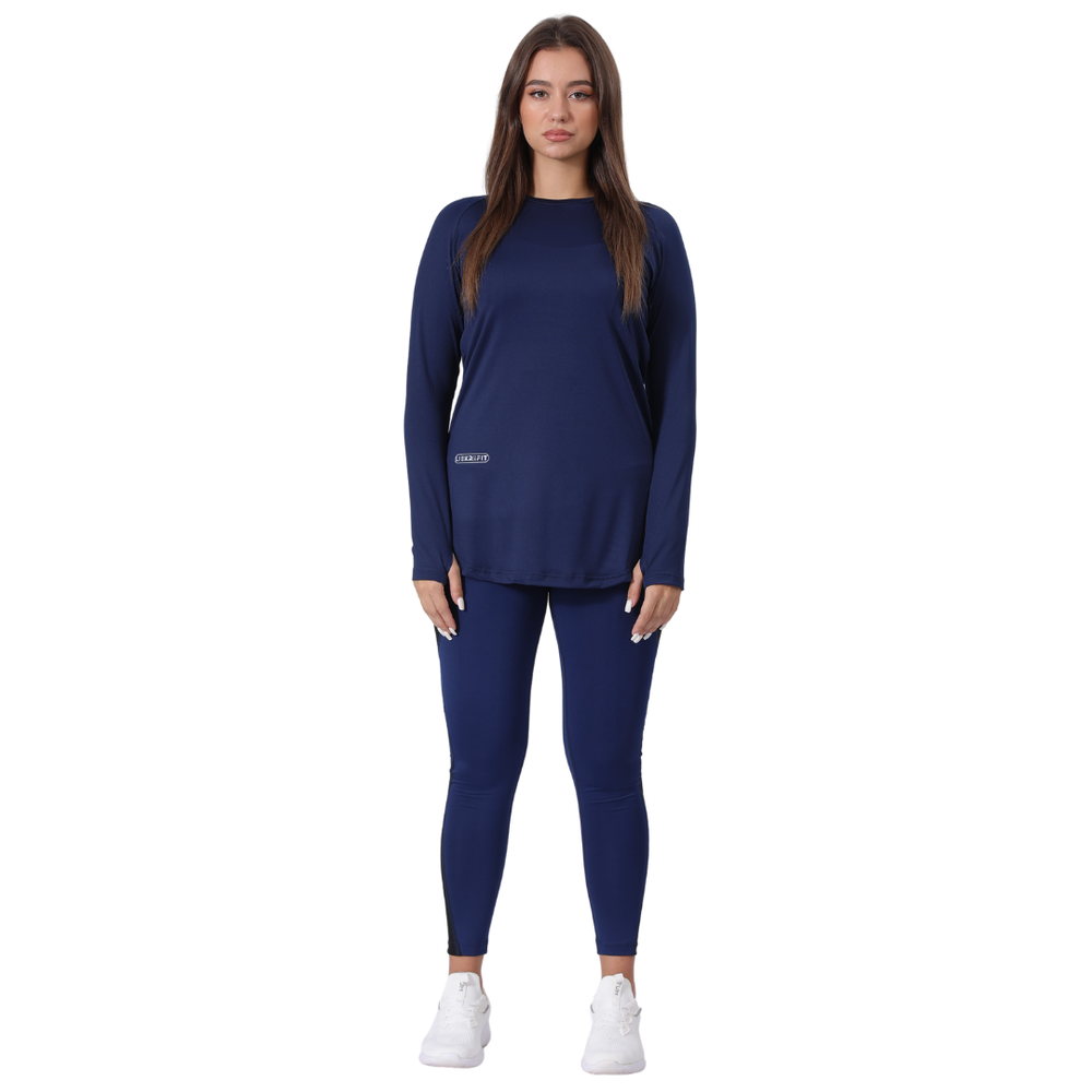 Women's gym set: T-shirt and high-waist leggings – TS2 + BX3