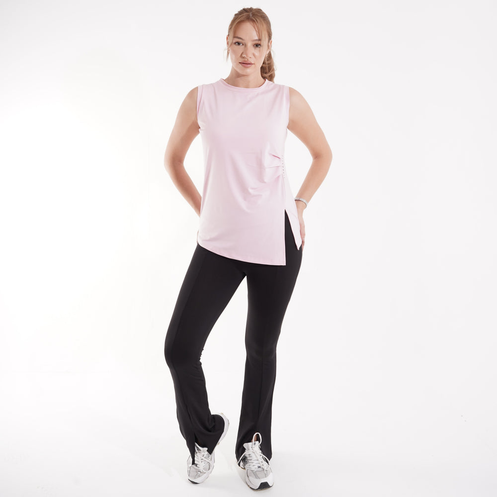 Women's gym set: tank top and high-waist flare leggings for yoga and gym – TN7-W1