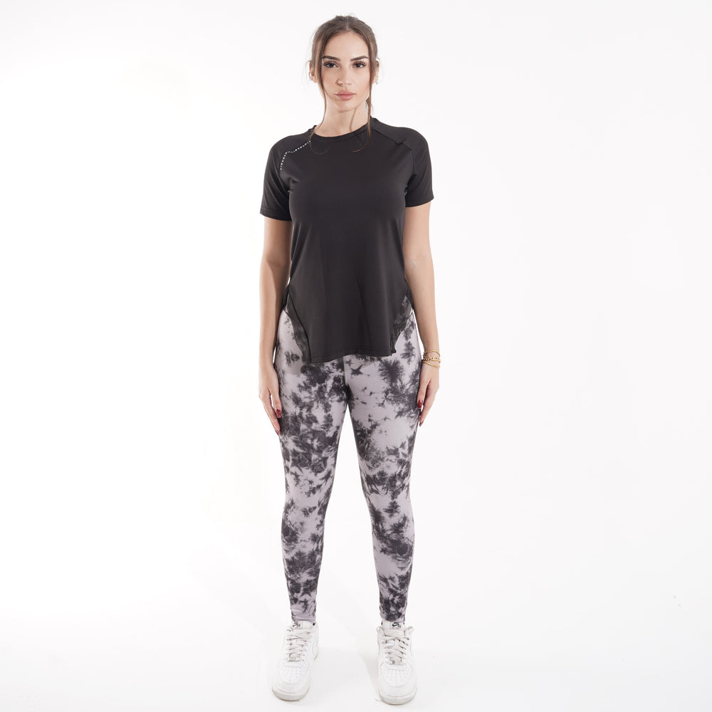 Women's gym set: T-shirt and high-waist leggings for yoga and gym – QT5-NX6