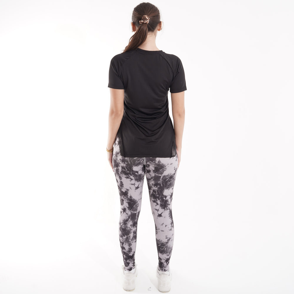Women's gym set: T-shirt and high-waist leggings for yoga and gym – QT5-NX6