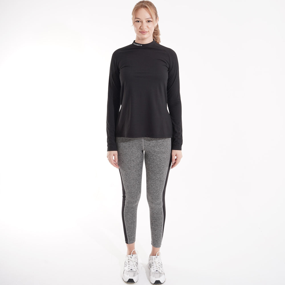 Women's gym set: T-shirt and high-waist leggings for yoga and gym – TX8-NS2