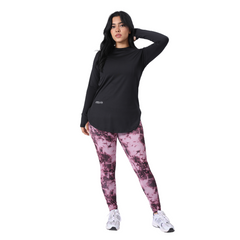 Women's gym set: T-shirt and high-waist leggings – TS1 + NX4