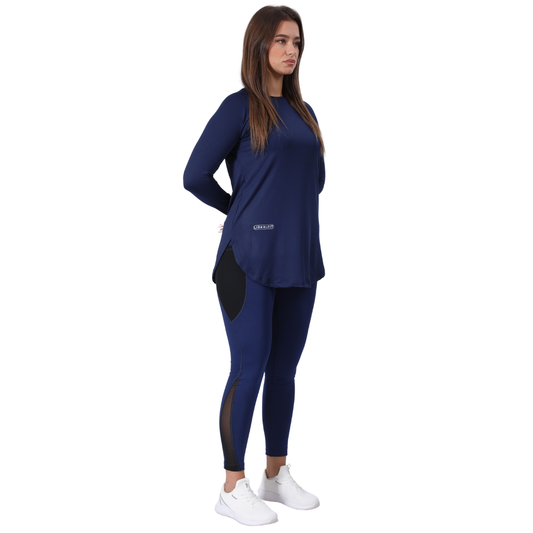 Women's gym set: T-shirt and high-waist leggings – TS2 + BX3