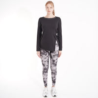 Women's gym set: long-sleeve top and high-waist leggings for yoga and gym – TA1-NX6