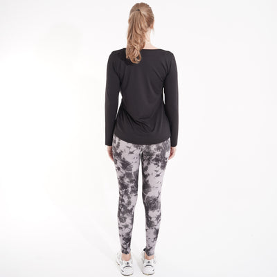 Women's gym set: long-sleeve top and high-waist leggings for yoga and gym – TA1-NX6