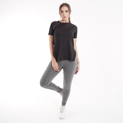 Women's gym set: T-shirt and high-waist leggings for yoga and gym – QT5-NS3