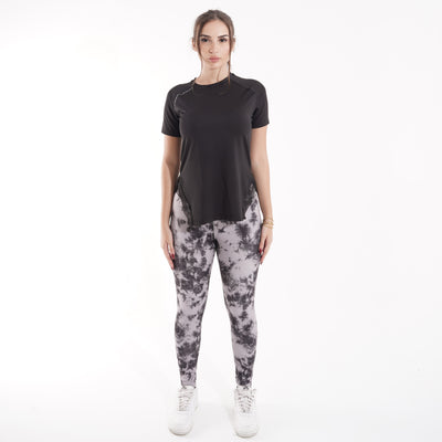 Women's gym set: T-shirt and high-waist leggings for yoga and gym – QT5-NX6