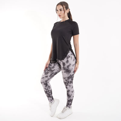 Women's gym set: T-shirt and high-waist leggings for yoga and gym – QT5-NX6