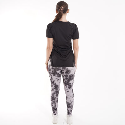 Women's gym set: T-shirt and high-waist leggings for yoga and gym – QT5-NX6
