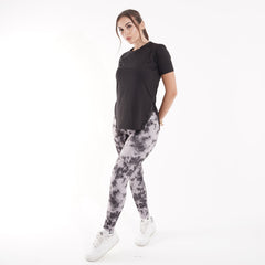 Women's gym set: T-shirt and high-waist leggings for yoga and gym – QT5-NX6