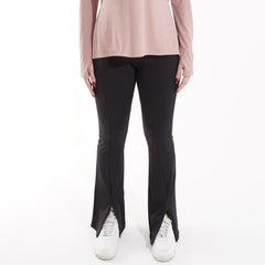 High-waist women's flare leggings for yoga and gym – W1