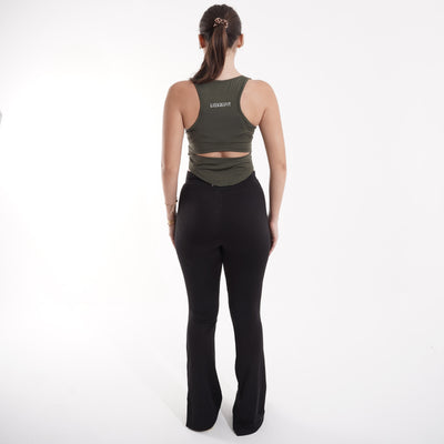 Women's gym set: sports bra and high-waist flare leggings for yoga and gym – SBX2-W1
