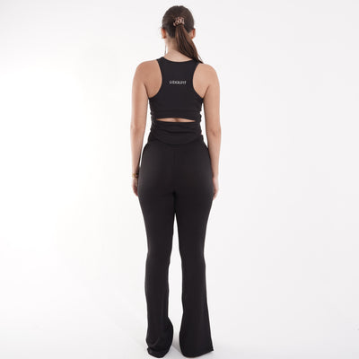 Women's gym set: sports bra and high-waist flare leggings for yoga and gym – SBX1-W1