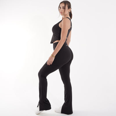 Women's gym set: sports bra and high-waist flare leggings for yoga and gym – SBX1-W1