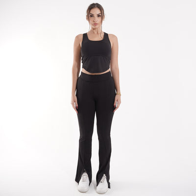 Women's gym set: sports bra and high-waist flare leggings for yoga and gym – SBX1-W1