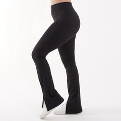 High-waist women's flare leggings for yoga and gym – W1